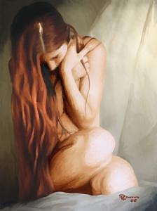 Nude Painting - Lost Innocence by Marcello Romeiro