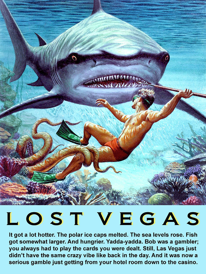 Lost Vegas Mixed Media by Dominic Piperata
