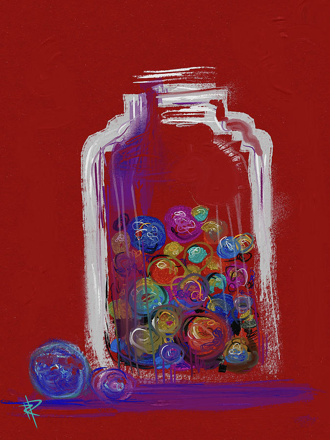 Vintage Mixed Media - Lost your marbles? by Russell Pierce