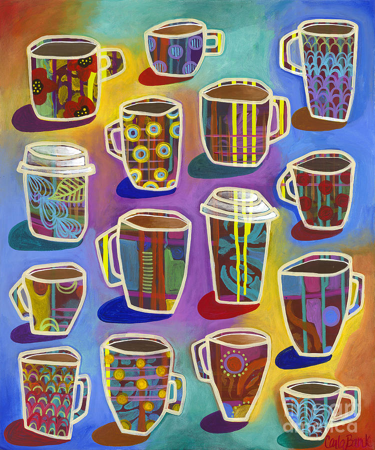 Lots Of Lattes Painting by Carla Bank