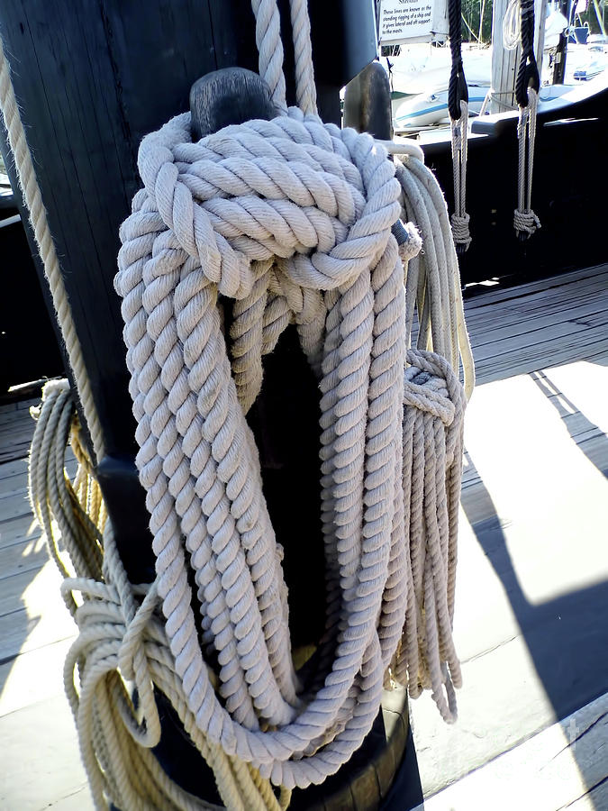 Lots Of Rope On The Nina Photograph by D Hackett