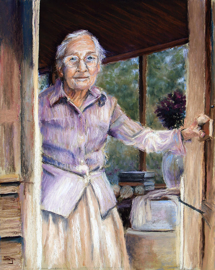 Portrait Pastel - Lottie the Faithful Servant by Susan Jenkins