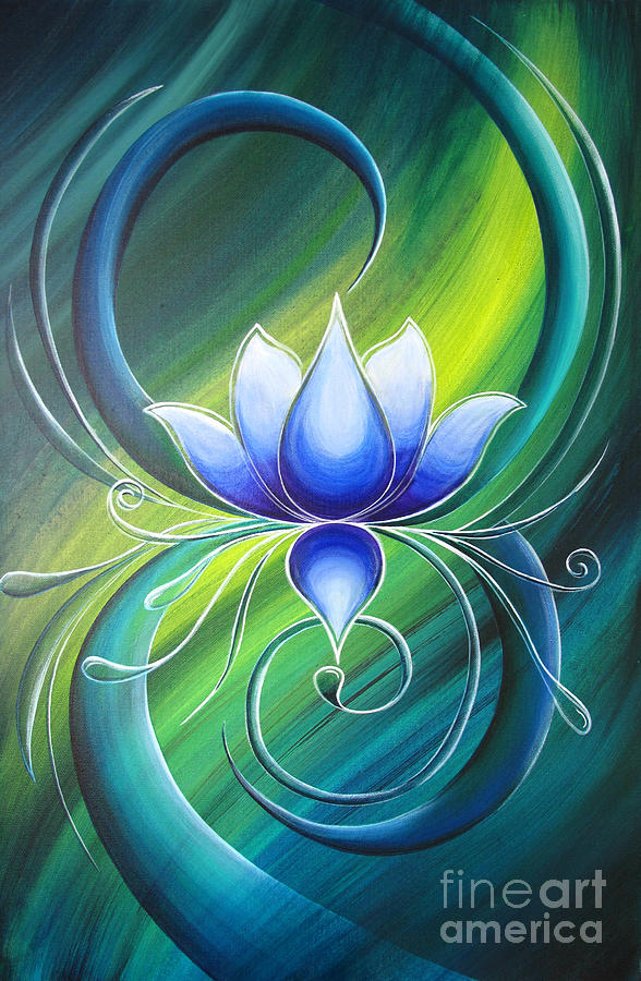 Lotus 1 Painting by Reina Cottier