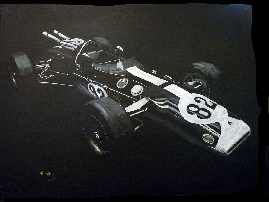 Lotus 38 No82 Painting by Richard Le Page