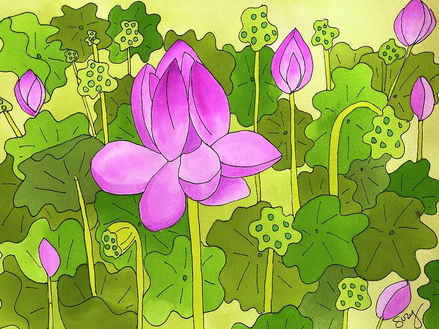 Lotus and Waterlilies by Suzy Mandel-Canter Lotus and Waterlilies by Suzy Mandel-Canter