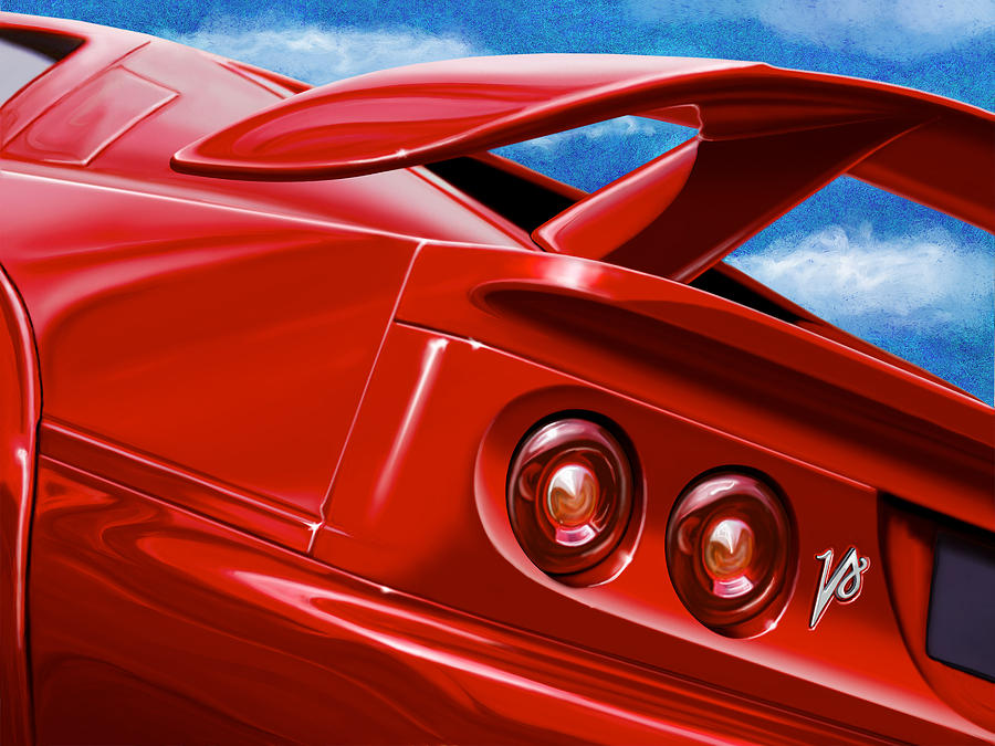 Lotus Esprit V8 Digital Art by David Kyte