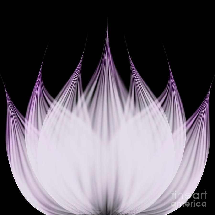Abstract Digital Art - Lotus Flower by Atiketta Sangasaeng Abstract Digital Art - Lotus Flower by Atiketta Sangasaeng