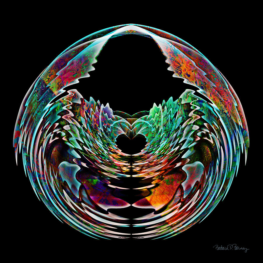 Lotus in a Bowl Digital Art by Barbara Berney