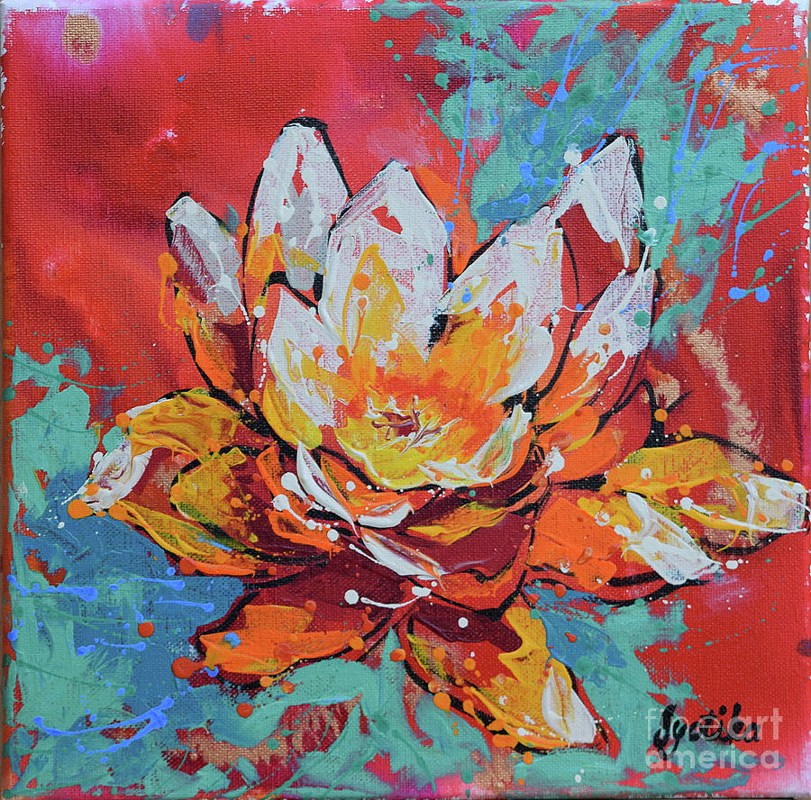 Lotus Painting by Jyotika Shroff