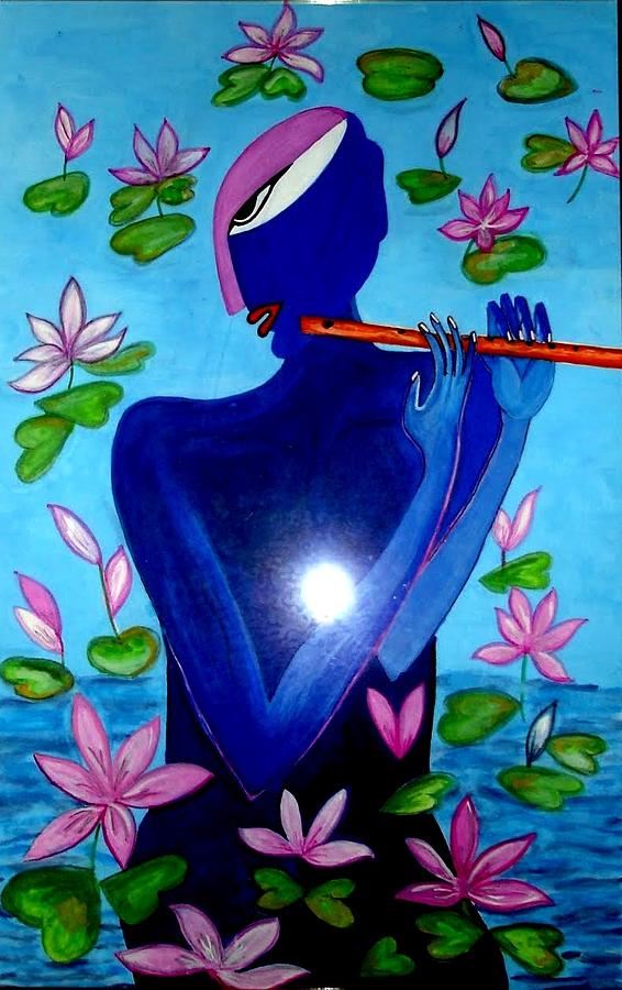 Krishna Painting - Lotus Krishna by Times Art