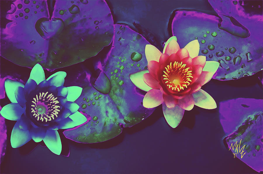 Lotus Digital Art by Mal-Z