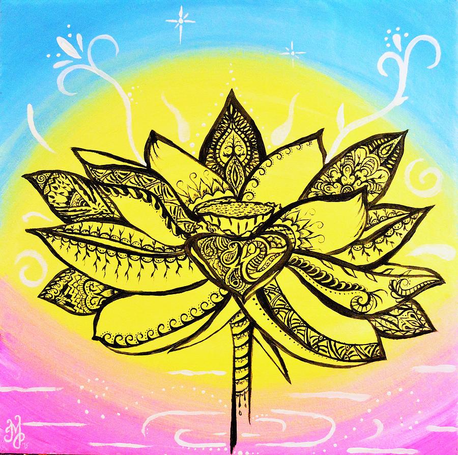 Lotus  Painting by Meganne Peck