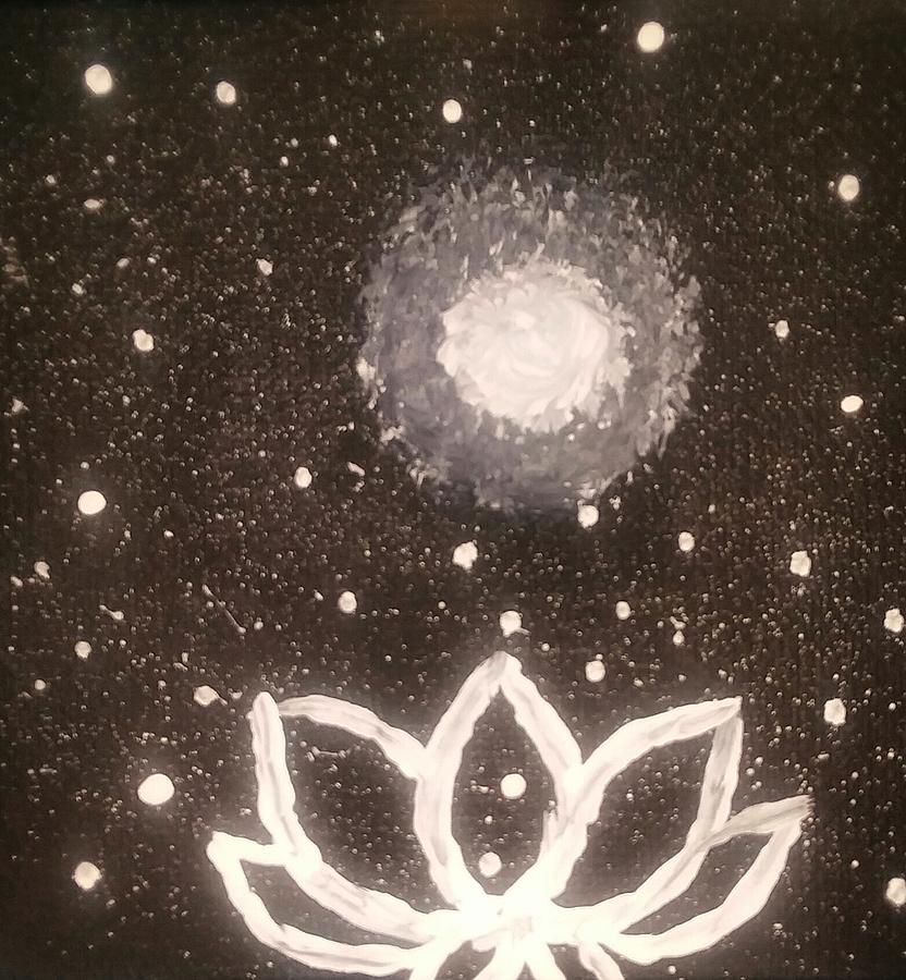 Lotus Moon 1 Painting by Vale Anoai