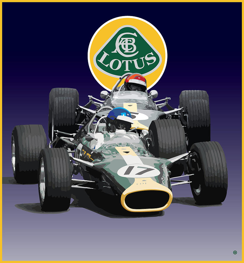 Lotus Racing Digital Art by Gary Grayson