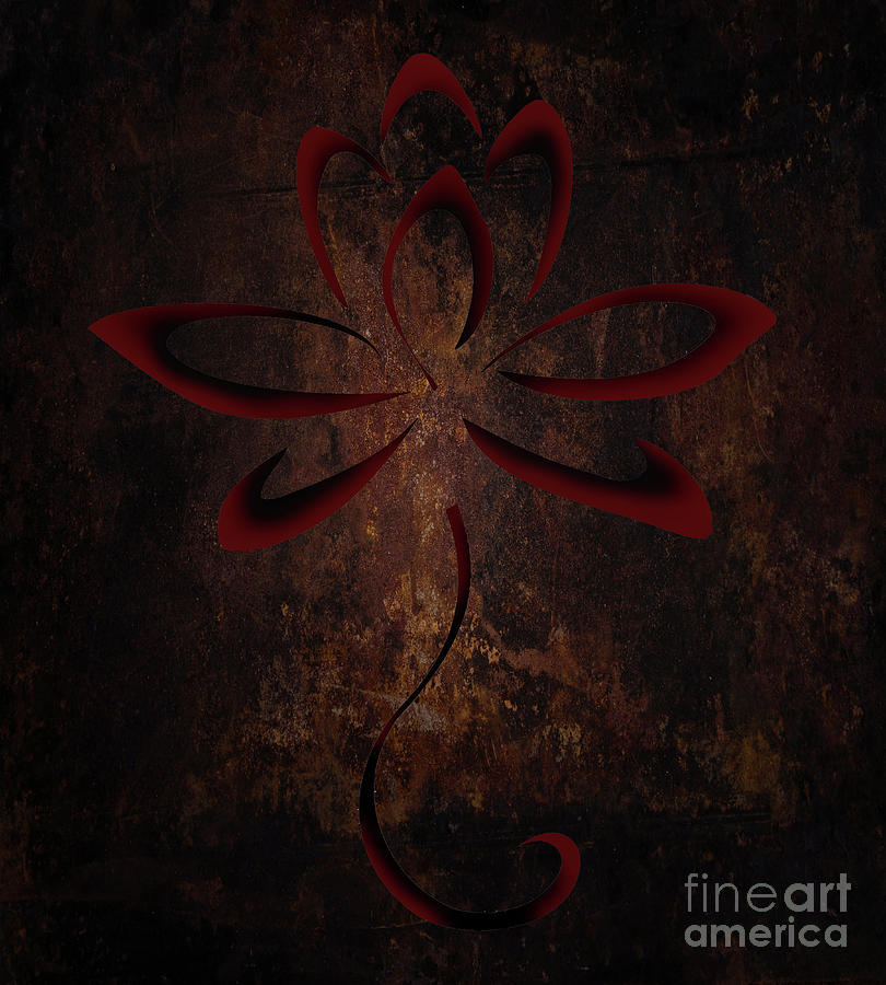 Abstract Photograph - Lotus Red by Howard Roberts