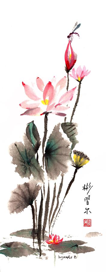 Lotus Retreat Painting by Bill Searle