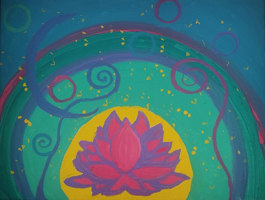 Lotus Painting by Vale Anoai