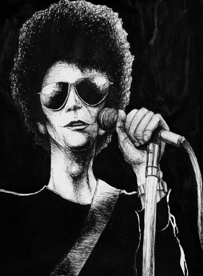 Lou Reed Drawing by David Weinholtz
