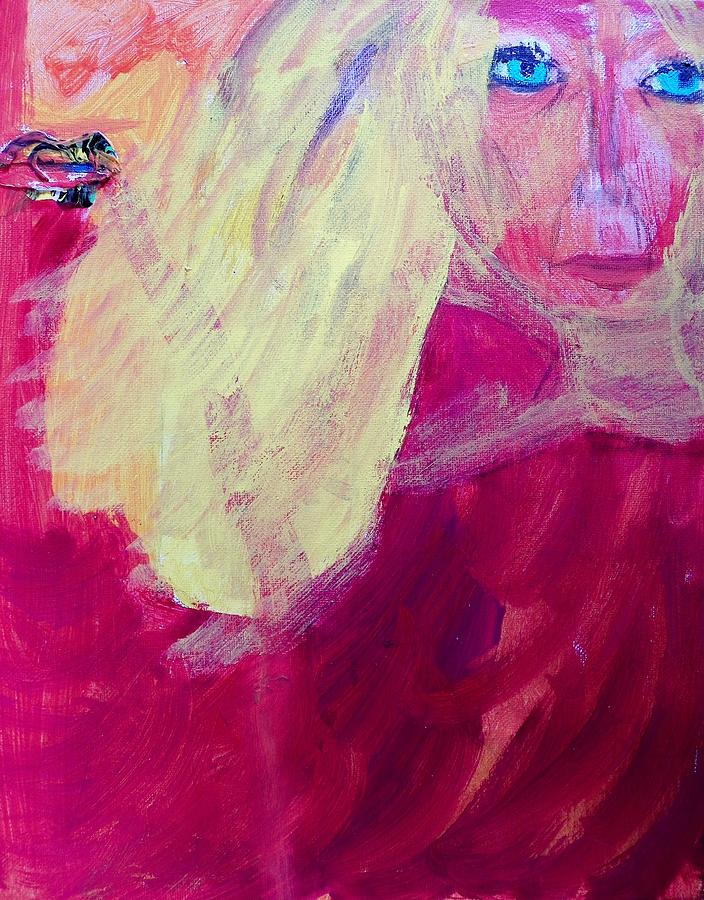 Abstract Painting - Louella Tries to Have Hope by Judith Redman