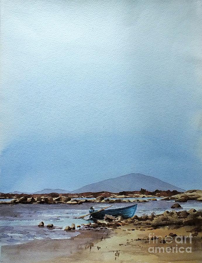 F  728  Lough Cullen and Neiphin, Mayo.. Painting by Val Byrne