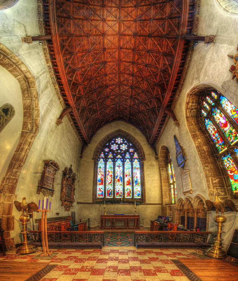Loughborough Church - Altar Vertorama Photograph by Yhun Suarez