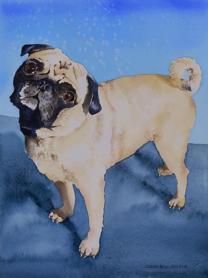 Louie Painting by Celene Terry