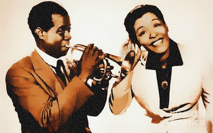 Louis Armstrong And Billie Holiday Photograph by Ian Gledhill