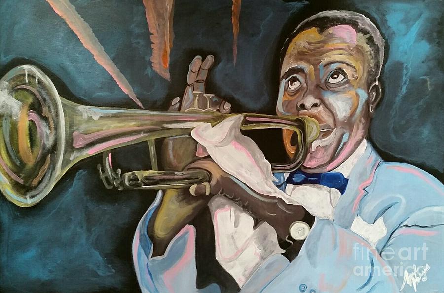 Louis Armstrong Painting by April Harris - Fine Art America