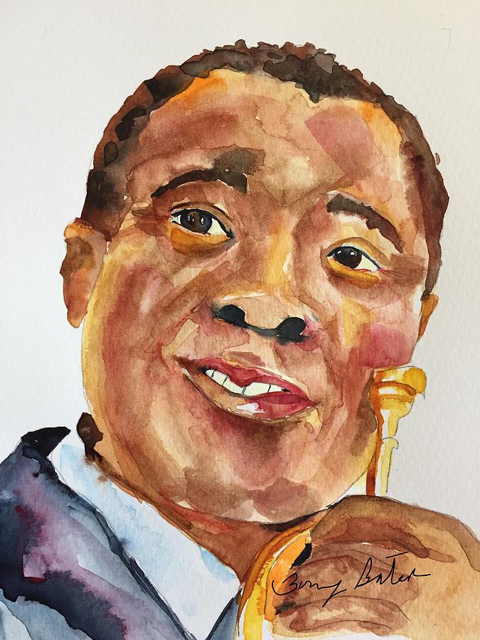 Louis Armstrong  Painting by Bonny Butler