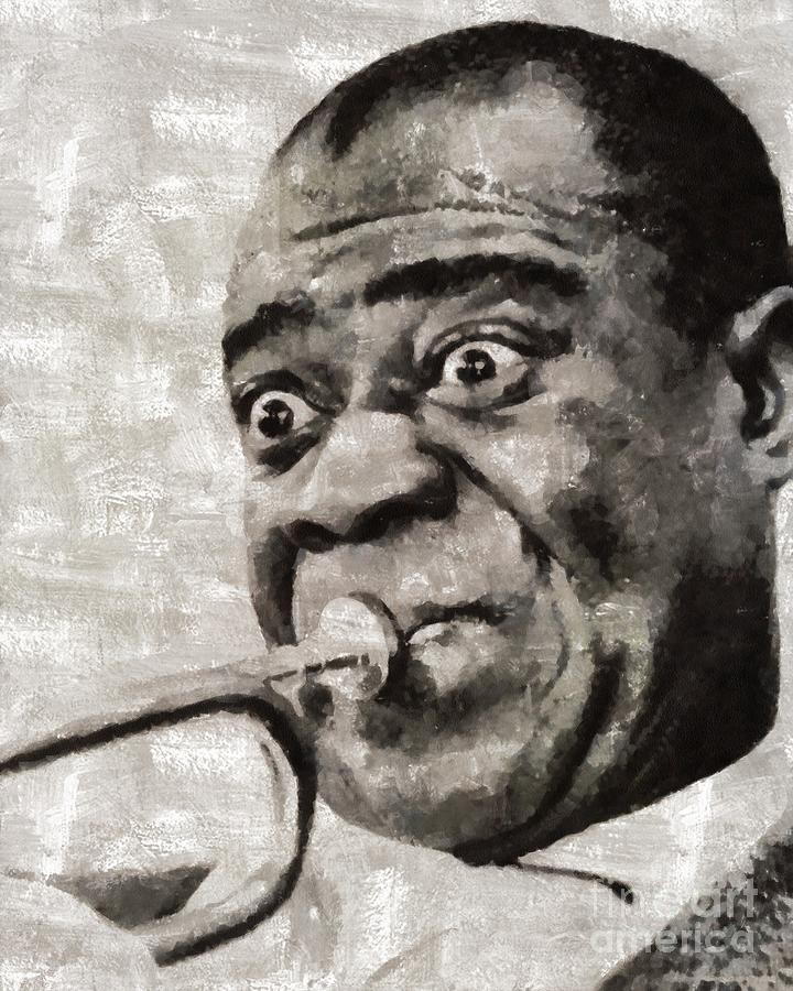 Louis Armstrong By Mary Bassett Painting