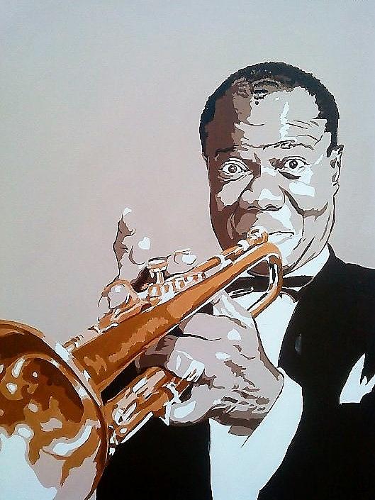 Louis Armstrong Painting by Katy Gilbert - Fine Art America