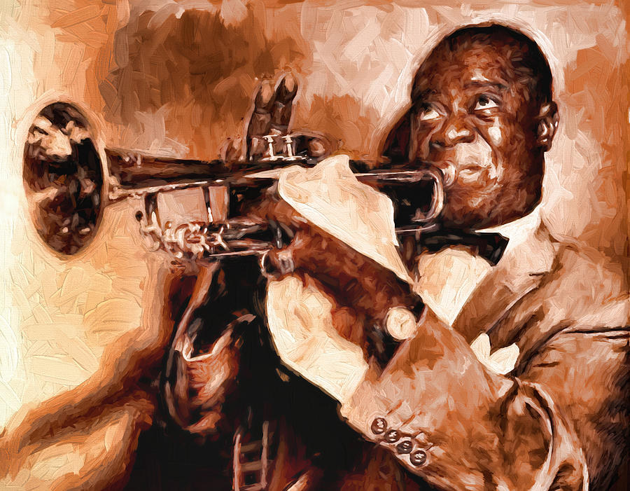Louis Armstrong Painting