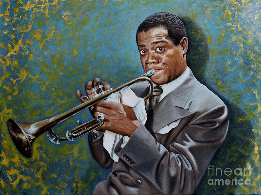 Louis Armstrong Painting by Paulina Mackiewicz - Pixels