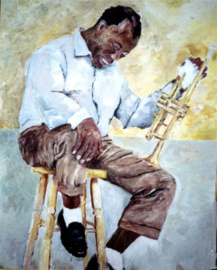 Louis Armstrong- Pops Painting by Udi Peled - Fine Art America