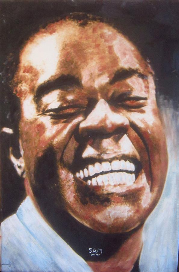 Louis Armstrong  Painting by Sam Shaker