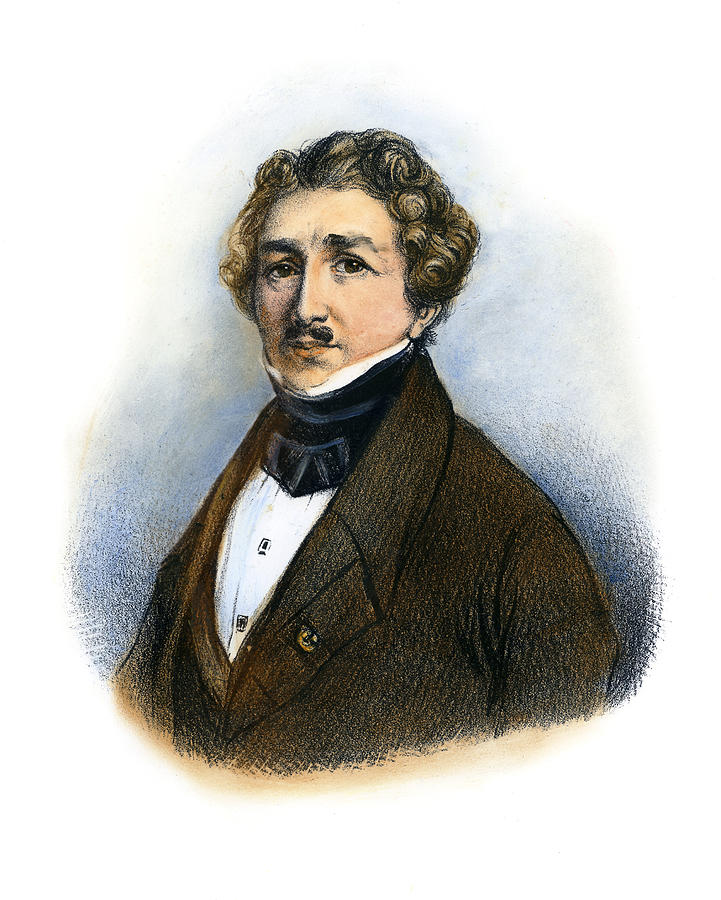 Louis Daguerre Drawing by Granger