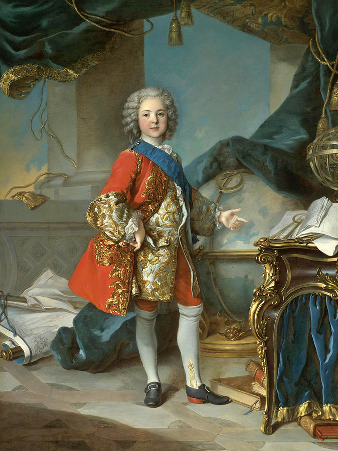 Louis, Dauphin de France Painting by Louis Tocque and Studio