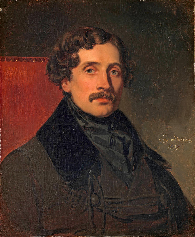 Louis-Felix Amiel Painting by Eugene Deveria