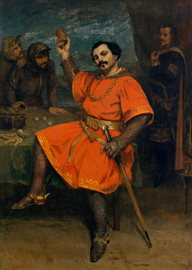 Louis Gueymard as Robert le Diable, 1857 Painting by Gustave Courbet