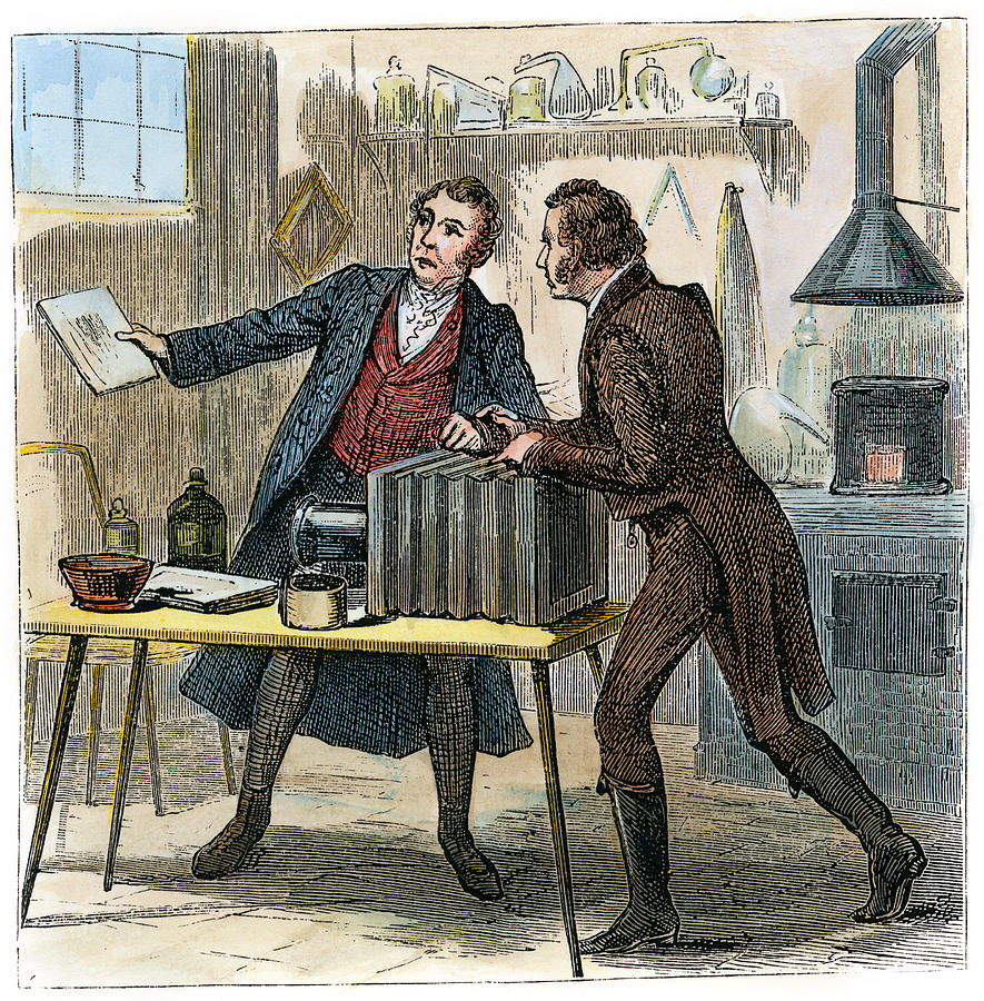 Louis J.m. Daguerre Drawing by Granger