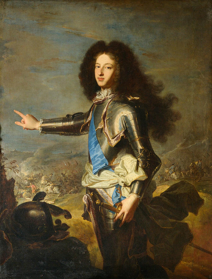 Louis of France, Duke of Burgundy  Painting by Hyacinthe Rigaud