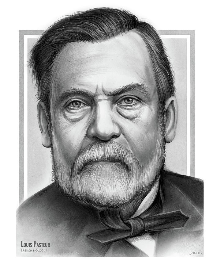Louis Pasteur  Drawing by Greg Joens