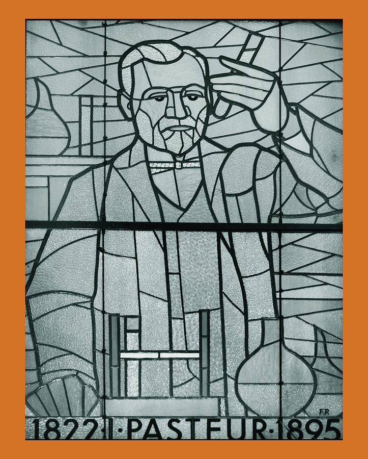 Louis Pasteur Glass Art by Photographed by Peter Zeliznak