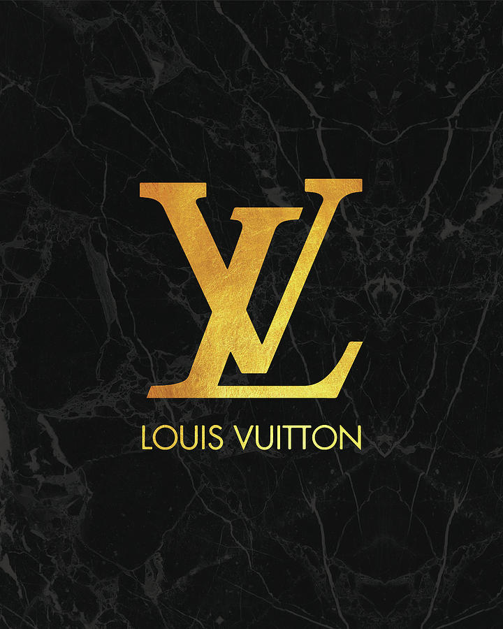 Louis Vuitton - Black and Gold - Lifestyle and Fashion Digital Art by TUSCAN Afternoon