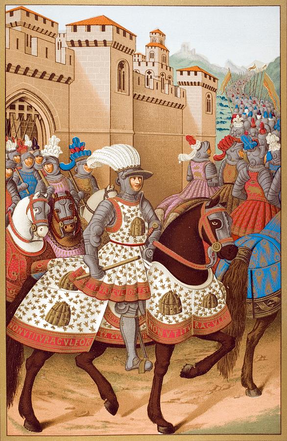 Louis Xii And His Army Leaving Drawing by Vintage Design Pics - Fine ...