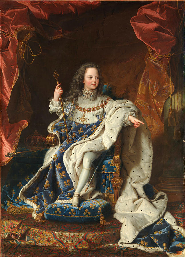 Louis XV of France as a child Painting by Hyacinthe Rigaud - Fine Art ...