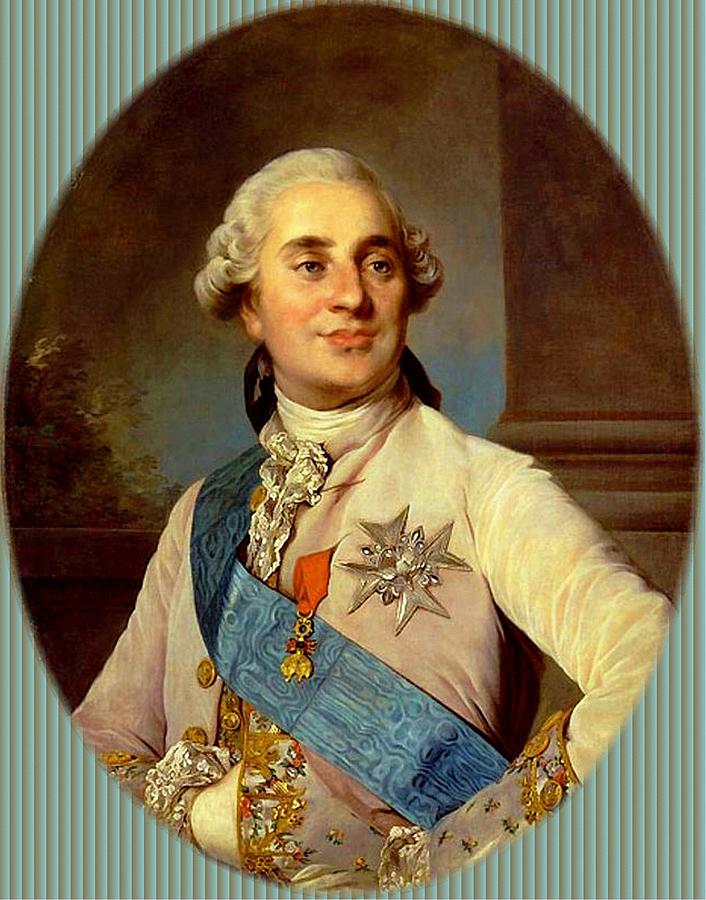 Louis XVI King Of France After Anonymous Portrait Master. P B Painting ...