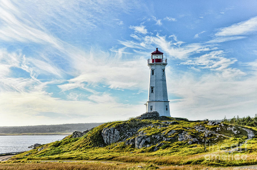 Louisbourg Nova Scotia  Lighthouse Photograph by Elaine Manley