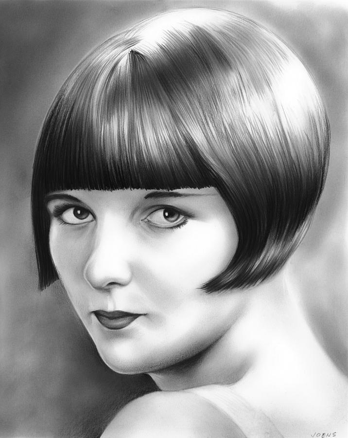 Louise Brooks Drawing By Greg Joens