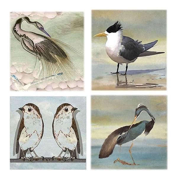 Louisiana Bird Collage Mixed Media by Brenda Garacci Louisiana Bird Collage Mixed Media by Brenda Garacci